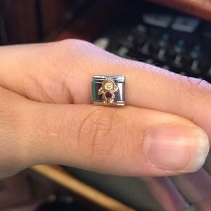 Italian Charm Bracelet Girl Birthstone Charm Red